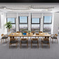 Contemporary Solid Wood Rectangular Dining Table Indoor Table with Trestle Base 78.7"L x 31.5"W x 29.5"H Without Chairs Clearhalo ' dining_table' 'Dining Tables & Seating' 'Dining Tables' 'furn' 'furn_dining_table' 'Furniture' 'furniture_dining_table' 'Kitchen & Dining Furniture' 'kitchen&dining_furn' 'kitchen' 'kitchen_dining_table' 4381263