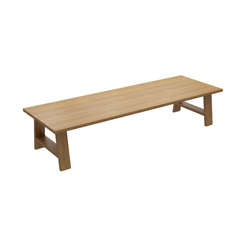 Contemporary Solid Wood Rectangular Dining Table Indoor Table with Trestle Base Without Chairs Clearhalo ' dining_table' 'Dining Tables & Seating' 'Dining Tables' 'furn' 'furn_dining_table' 'Furniture' 'furniture_dining_table' 'Kitchen & Dining Furniture' 'kitchen&dining_furn' 'kitchen' 'kitchen_dining_table' 4381264