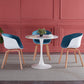 Modern Artificial Wooden Dining Table Round Table with Metal Pedestal Base Clearhalo ' dining_table' 'Dining Tables & Seating' 'Dining Tables' 'furn' 'furn_dining_table' 'Furniture' 'furniture_dining_table' 'Kitchen & Dining Furniture' 'kitchen&dining_furn' 'kitchen' 'kitchen_dining_table' 4381315