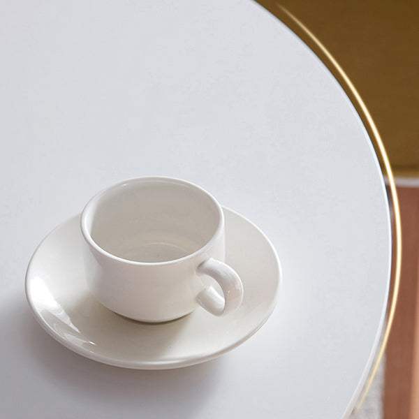 Modern Artificial Wooden Dining Table Round Table with Metal Pedestal Base Clearhalo ' dining_table' 'Dining Tables & Seating' 'Dining Tables' 'furn' 'furn_dining_table' 'Furniture' 'furniture_dining_table' 'Kitchen & Dining Furniture' 'kitchen&dining_furn' 'kitchen' 'kitchen_dining_table' 4381317