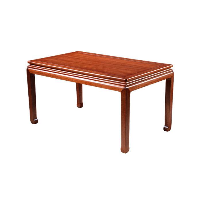 Solid Wood Mid-Century Modern Rectangle Dining Table Brown Table for Dining Room Clearhalo ' dining_table' 'Dining Tables & Seating' 'Dining Tables' 'furn' 'furn_dining_table' 'Furniture' 'furniture_dining_table' 'Kitchen & Dining Furniture' 'kitchen&dining_furn' 'kitchen' 'kitchen_dining_table' 4381340