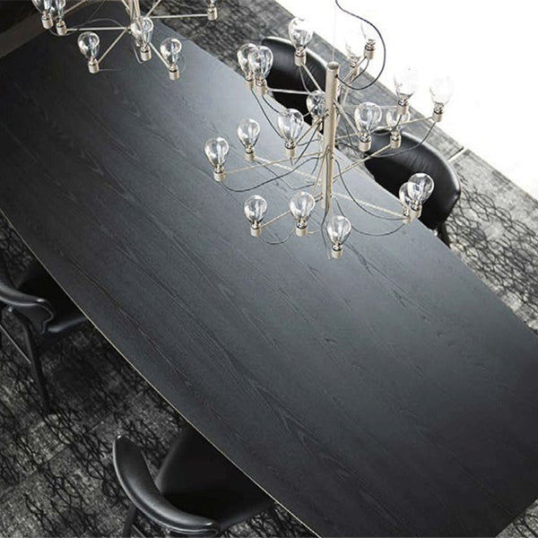 Metal Industrial Dining Table Solid Wood Top Table with Pedestal Base Clearhalo ' dining_table' 'Dining Tables & Seating' 'Dining Tables' 'furn' 'furn_dining_table' 'Furniture' 'furniture_dining_table' 'Kitchen & Dining Furniture' 'kitchen&dining_furn' 'kitchen' 'kitchen_dining_table' 4381350