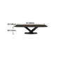 Metal Industrial Dining Table Solid Wood Top Table with Pedestal Base Clearhalo ' dining_table' 'Dining Tables & Seating' 'Dining Tables' 'furn' 'furn_dining_table' 'Furniture' 'furniture_dining_table' 'Kitchen & Dining Furniture' 'kitchen&dining_furn' 'kitchen' 'kitchen_dining_table' 4381355