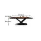 Metal Industrial Rectangle Dining Table Solid Wood Top Table with Pedestal Base Clearhalo ' dining_table' 'Dining Tables & Seating' 'Dining Tables' 'furn' 'furn_dining_table' 'Furniture' 'furniture_dining_table' 'Kitchen & Dining Furniture' 'kitchen&dining_furn' 'kitchen' 'kitchen_dining_table' 4381380