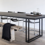 Metal Industrial Rectangle Dining Table Wood Top Indoor Table with Sled Clearhalo ' dining_table' 'Dining Tables & Seating' 'Dining Tables' 'furn' 'furn_dining_table' 'Furniture' 'furniture_dining_table' 'Kitchen & Dining Furniture' 'kitchen&dining_furn' 'kitchen' 'kitchen_dining_table' 4381411