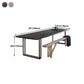 Metal Industrial Rectangle Dining Table Wood Top Indoor Table with Sled Clearhalo ' dining_table' 'Dining Tables & Seating' 'Dining Tables' 'furn' 'furn_dining_table' 'Furniture' 'furniture_dining_table' 'Kitchen & Dining Furniture' 'kitchen&dining_furn' 'kitchen' 'kitchen_dining_table' 4381415