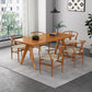 1/2/5/6 Pcs Pine Wood Modern Dining Room Set with Rectangle Table Dinette Set 6 Pieces: Table, 5 Chairs Clearhalo 'Dining Room Sets' 'Dining Tables & Seating' 'dining_room_set' 'furn' 'furn_dining_room_set' 'Furniture' 'furniture_dining_room_set' 'Kitchen & Dining Furniture' 'kitchen&dining_furn' 'kitchen' 4381460