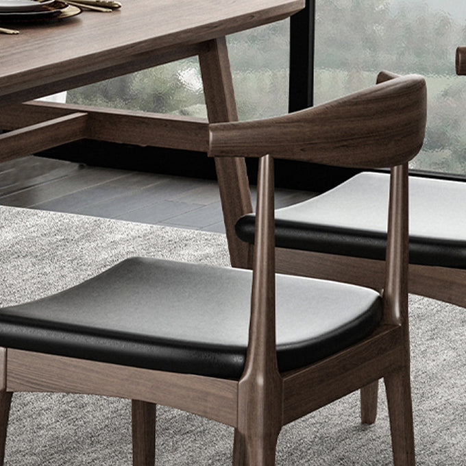 1/5/7 Pcs Ash Wood Modern Dining Set with Rectangle Table and Wooden Chairs Dinette Set Clearhalo 'Dining Room Sets' 'Dining Tables & Seating' 'dining_room_set' 'furn' 'furn_dining_room_set' 'Furniture' 'furniture_dining_room_set' 'Kitchen & Dining Furniture' 'kitchen&dining_furn' 'kitchen' 4381505