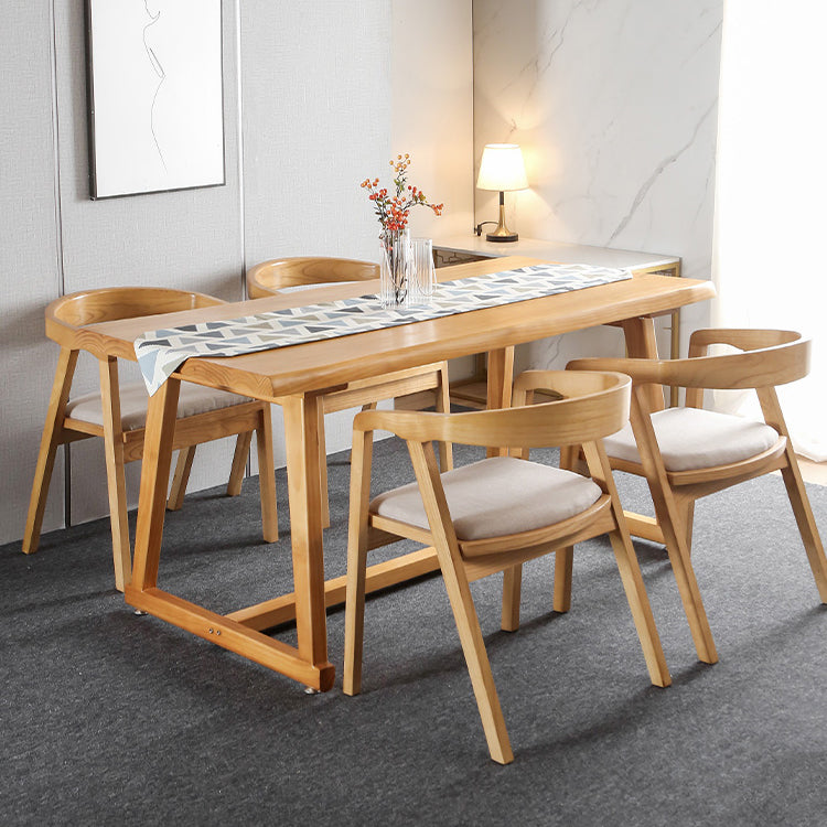 Modern 1/2/3/5 Pieces Dining Set Rectangle Dining Room Table Set 5 Pieces: Table, 4 Chairs Clearhalo 'Dining Room Sets' 'Dining Tables & Seating' 'dining_room_set' 'furn' 'furn_dining_room_set' 'Furniture' 'furniture_dining_room_set' 'Kitchen & Dining Furniture' 'kitchen&dining_furn' 'kitchen' 4381534