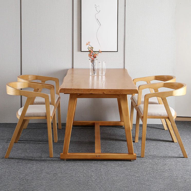 Modern 1/2/3/5 Pieces Dining Set Rectangle Dining Room Table Set Clearhalo 'Dining Room Sets' 'Dining Tables & Seating' 'dining_room_set' 'furn' 'furn_dining_room_set' 'Furniture' 'furniture_dining_room_set' 'Kitchen & Dining Furniture' 'kitchen&dining_furn' 'kitchen' 4381544