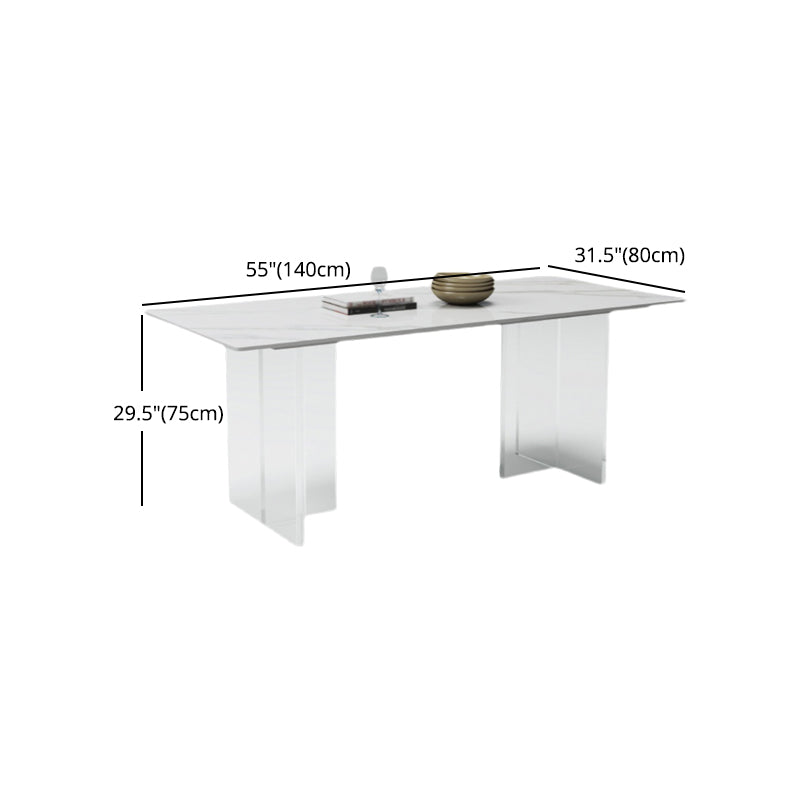 Modern 1/4/5/7 Pieces Dinette Set with Sintered Stone White Table Dining room Set Clearhalo 'Dining Room Sets' 'Dining Tables & Seating' 'dining_room_set' 'furn' 'furn_dining_room_set' 'Furniture' 'furniture_dining_room_set' 'Kitchen & Dining Furniture' 'kitchen&dining_furn' 'kitchen' 4381578