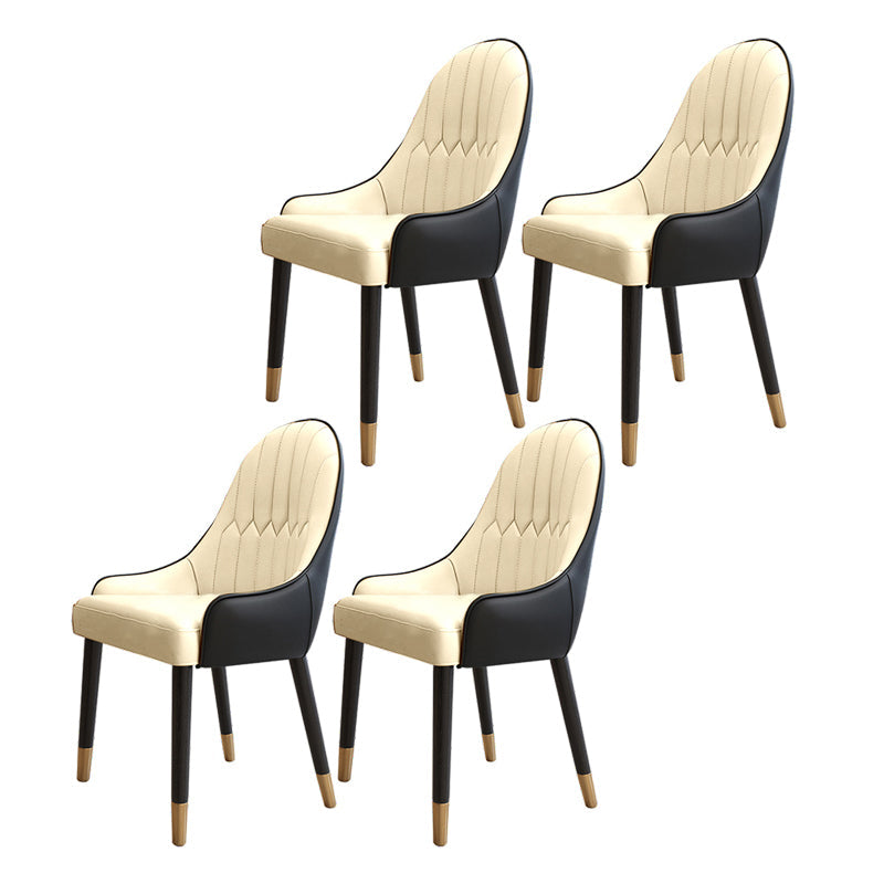 1/2/4/5/7 Pieces Modern Dining Room Set with Rectangle Table Dining Set 4 Beige Chairs Clearhalo 'Dining Room Sets' 'Dining Tables & Seating' 'dining_room_set' 'furn' 'furn_dining_room_set' 'Furniture' 'furniture_dining_room_set' 'Kitchen & Dining Furniture' 'kitchen&dining_furn' 'kitchen' 4381599