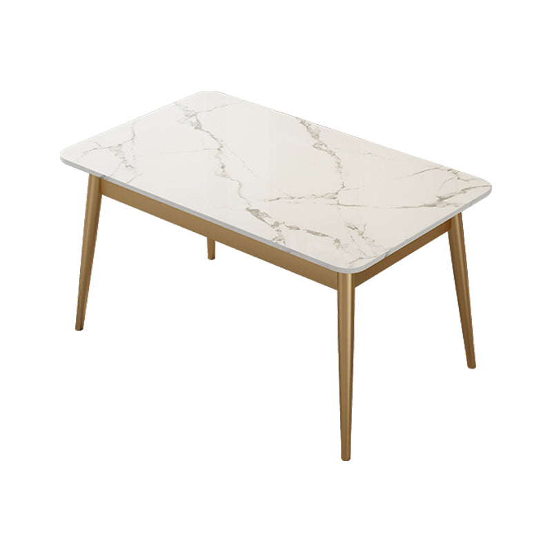 Luxury 1/2/5/7 Pieces Dining Set with Sintered Stone White Table Dining Furniture Set Matte White 63"L x 31"W Clearhalo 'Dining Room Sets' 'Dining Tables & Seating' 'dining_room_set' 'furn' 'furn_dining_room_set' 'Furniture' 'furniture_dining_room_set' 'Kitchen & Dining Furniture' 'kitchen&dining_furn' 'kitchen' 4381617