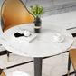 Glam 1/2/3/4/5 Pieces Round Furniture Sintered Stone Standard Height Dining Room Table Set Clearhalo 'Dining Room Sets' 'Dining Tables & Seating' 'dining_room_set' 'furn' 'furn_dining_room_set' 'Furniture' 'furniture_dining_room_set' 'Kitchen & Dining Furniture' 'kitchen&dining_furn' 'kitchen' 4381649