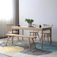 Modern 1/4/5 Pieces Dining Set Ash Wood Dining Table set with Windsor Chairs 5 Pieces: Table, 3 Chairs, 1 Bench Clearhalo 'Dining Room Sets' 'Dining Tables & Seating' 'dining_room_set' 'furn' 'furn_dining_room_set' 'Furniture' 'furniture_dining_room_set' 'Kitchen & Dining Furniture' 'kitchen&dining_furn' 'kitchen' 4381663
