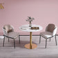 Modern 1/3/5 Pieces Dining Set Faux Marble Dining Table for Home Use 3 Pieces: Table, 2 Chairs Clearhalo 'Dining Room Sets' 'Dining Tables & Seating' 'dining_room_set' 'furn' 'furn_dining_room_set' 'Furniture' 'furniture_dining_room_set' 'Kitchen & Dining Furniture' 'kitchen&dining_furn' 'kitchen' 4381691