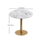 Modern 1/3/5 Pieces Dining Set Faux Marble Dining Table for Home Use Clearhalo 'Dining Room Sets' 'Dining Tables & Seating' 'dining_room_set' 'furn' 'furn_dining_room_set' 'Furniture' 'furniture_dining_room_set' 'Kitchen & Dining Furniture' 'kitchen&dining_furn' 'kitchen' 4381701