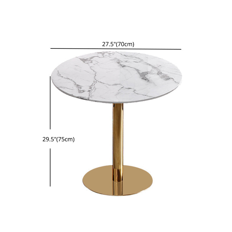 Modern 1/3/5 Pieces Dining Set Faux Marble Dining Table for Home Use Clearhalo 'Dining Room Sets' 'Dining Tables & Seating' 'dining_room_set' 'furn' 'furn_dining_room_set' 'Furniture' 'furniture_dining_room_set' 'Kitchen & Dining Furniture' 'kitchen&dining_furn' 'kitchen' 4381701