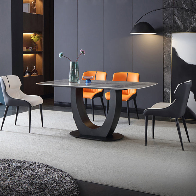 Industrial Home Arm Chair Wingback Metal Upholstered Dining Room Chair Clearhalo ' kitchen&dining_furn' 'Dining Chairs' 'Dining Tables & Seating' 'dining_chair' 'furn' 'furn_dining_chair' 'Furniture' 'furniture_dining_chair' 'Kitchen & Dining Furniture' 'kitchen' 4381708