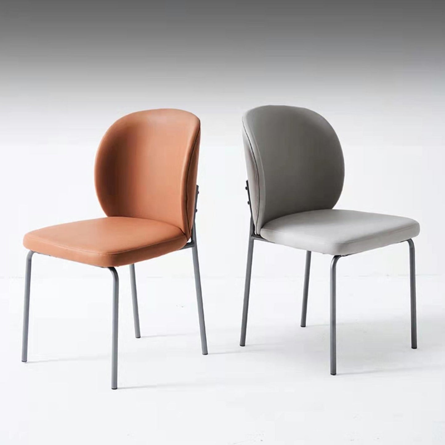 Contemporary Home Side Chair Wingback Metal Legs Upholstered Dining Room Chair Clearhalo ' kitchen&dining_furn' 'Dining Chairs' 'Dining Tables & Seating' 'dining_chair' 'furn' 'furn_dining_chair' 'Furniture' 'furniture_dining_chair' 'Kitchen & Dining Furniture' 'kitchen' 4381714