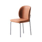 Contemporary Home Side Chair Wingback Metal Legs Upholstered Dining Room Chair Orange 1 Piece Clearhalo ' kitchen&dining_furn' 'Dining Chairs' 'Dining Tables & Seating' 'dining_chair' 'furn' 'furn_dining_chair' 'Furniture' 'furniture_dining_chair' 'Kitchen & Dining Furniture' 'kitchen' 4381720