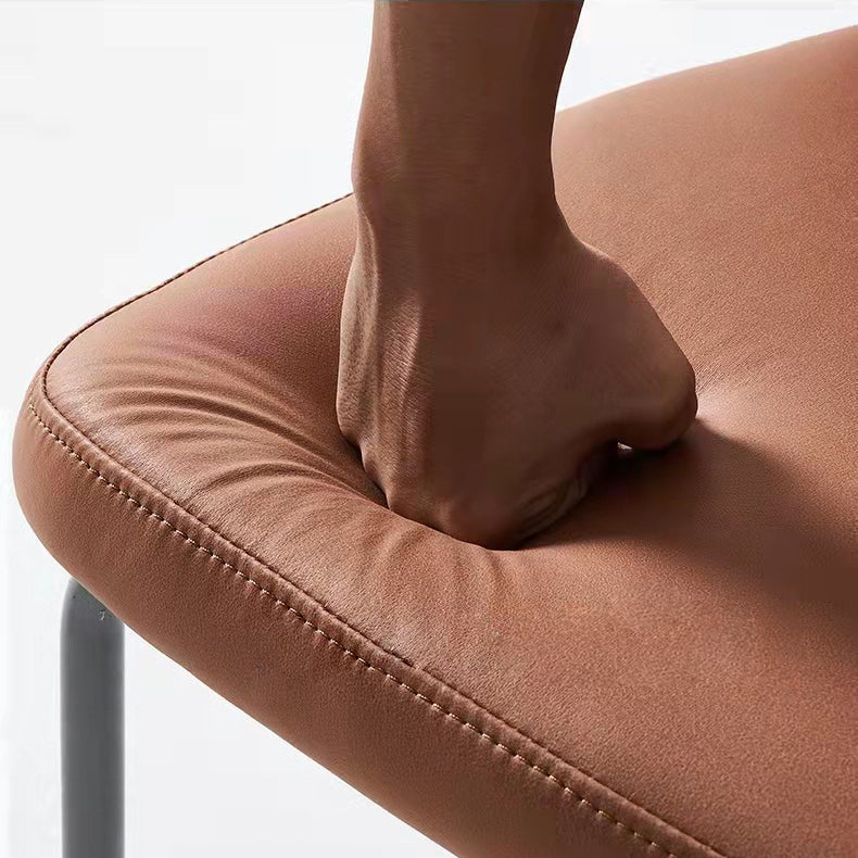 Contemporary Home Side Chair Wingback Metal Legs Upholstered Dining Room Chair Clearhalo ' kitchen&dining_furn' 'Dining Chairs' 'Dining Tables & Seating' 'dining_chair' 'furn' 'furn_dining_chair' 'Furniture' 'furniture_dining_chair' 'Kitchen & Dining Furniture' 'kitchen' 4381728