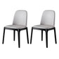 Indoor Industrial Side Chair Solid Back Wood Upholstered Dining Room Chair Light Gray 2 Piece Set Clearhalo ' kitchen&dining_furn' 'Dining Chairs' 'Dining Tables & Seating' 'dining_chair' 'furn' 'furn_dining_chair' 'Furniture' 'furniture_dining_chair' 'Kitchen & Dining Furniture' 'kitchen' 4381732