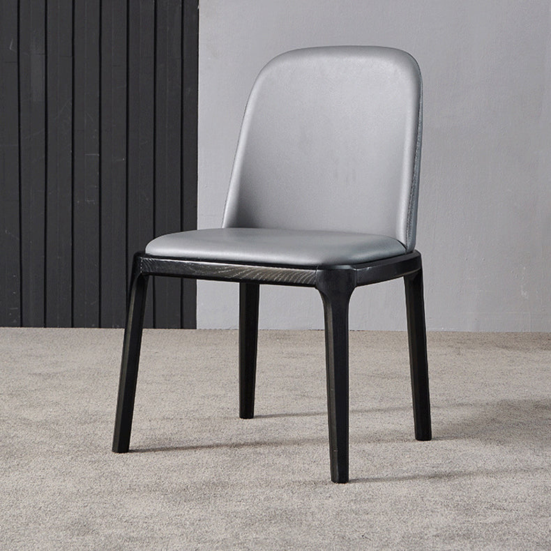 Indoor Industrial Side Chair Solid Back Wood Upholstered Dining Room Chair Clearhalo ' kitchen&dining_furn' 'Dining Chairs' 'Dining Tables & Seating' 'dining_chair' 'furn' 'furn_dining_chair' 'Furniture' 'furniture_dining_chair' 'Kitchen & Dining Furniture' 'kitchen' 4381736