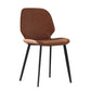 Upholstered Armless Dining Chairs Leather Wingback Side Chairs with Metal Legs Clearhalo ' kitchen&dining_furn' 'Dining Chairs' 'Dining Tables & Seating' 'dining_chair' 'furn' 'furn_dining_chair' 'Furniture' 'furniture_dining_chair' 'Kitchen & Dining Furniture' 'kitchen' 4381805