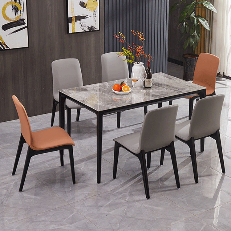 Modern Wood Dining Room Chair Faux Leather Dining Chairs for Restaurant Use Clearhalo ' kitchen&dining_furn' 'Dining Chairs' 'Dining Tables & Seating' 'dining_chair' 'furn' 'furn_dining_chair' 'Furniture' 'furniture_dining_chair' 'Kitchen & Dining Furniture' 'kitchen' 4381815