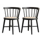 Traditional Wood Dining Armless Chairs Windsor Back Side Chairs for Home Use Black 2 Piece Set Clearhalo ' kitchen&dining_furn' 'Dining Chairs' 'Dining Tables & Seating' 'dining_chair' 'furn' 'furn_dining_chair' 'Furniture' 'furniture_dining_chair' 'Kitchen & Dining Furniture' 'kitchen' 4381825