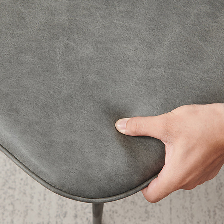 Industrial Metal Dining Room Chair Faux Leather Dining Chairs for Restaurant Use Clearhalo ' kitchen&dining_furn' 'Dining Chairs' 'Dining Tables & Seating' 'dining_chair' 'furn' 'furn_dining_chair' 'Furniture' 'furniture_dining_chair' 'Kitchen & Dining Furniture' 'kitchen' 4381851