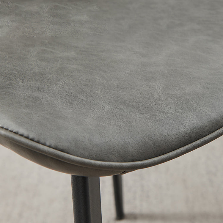 Industrial Metal Dining Room Chair Faux Leather Dining Chairs for Restaurant Use Clearhalo ' kitchen&dining_furn' 'Dining Chairs' 'Dining Tables & Seating' 'dining_chair' 'furn' 'furn_dining_chair' 'Furniture' 'furniture_dining_chair' 'Kitchen & Dining Furniture' 'kitchen' 4381852