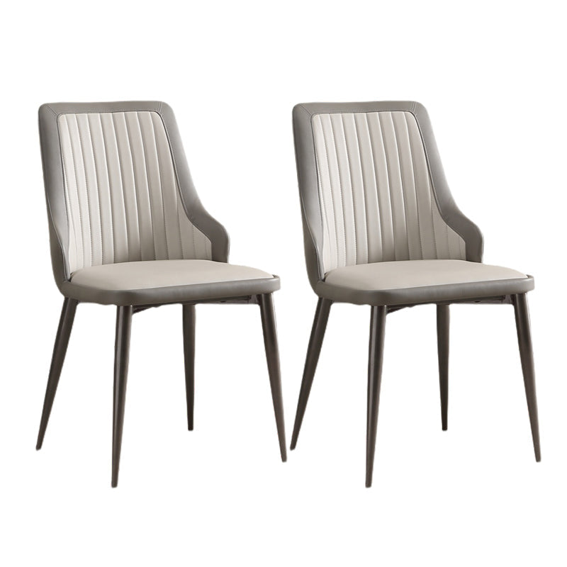 Contemporary Restaurant Parsons Side Chair Upholstered Dining Chair Grey 2 Piece Set Clearhalo ' kitchen&dining_furn' 'Dining Chairs' 'Dining Tables & Seating' 'dining_chair' 'furn' 'furn_dining_chair' 'Furniture' 'furniture_dining_chair' 'Kitchen & Dining Furniture' 'kitchen' 4381876