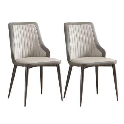 Contemporary Restaurant Parsons Side Chair Upholstered Dining Chair Grey 2 Piece Set Clearhalo ' kitchen&dining_furn' 'Dining Chairs' 'Dining Tables & Seating' 'dining_chair' 'furn' 'furn_dining_chair' 'Furniture' 'furniture_dining_chair' 'Kitchen & Dining Furniture' 'kitchen' 4381876
