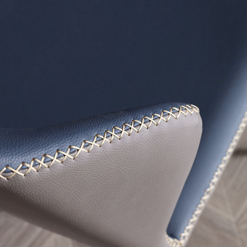 Contemporary Conference Room Wingback Side Chair Leather Dining Chair Clearhalo ' kitchen&dining_furn' 'Dining Chairs' 'Dining Tables & Seating' 'dining_chair' 'furn' 'furn_dining_chair' 'Furniture' 'furniture_dining_chair' 'Kitchen & Dining Furniture' 'kitchen' 4381897