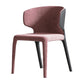 Upholstered Leather Dining Armchairs Wingback Arm Chairs with Metal Legs Pink 1 Piece Clearhalo ' kitchen&dining_furn' 'Dining Chairs' 'Dining Tables & Seating' 'dining_chair' 'furn' 'furn_dining_chair' 'Furniture' 'furniture_dining_chair' 'Kitchen & Dining Furniture' 'kitchen' 4381941