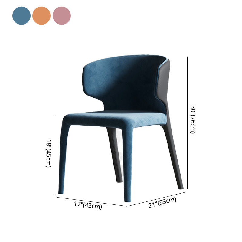 Upholstered Leather Dining Armchairs Wingback Arm Chairs with Metal Legs Clearhalo ' kitchen&dining_furn' 'Dining Chairs' 'Dining Tables & Seating' 'dining_chair' 'furn' 'furn_dining_chair' 'Furniture' 'furniture_dining_chair' 'Kitchen & Dining Furniture' 'kitchen' 4381949