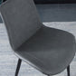 Contemporary Home Leather Side Chair Solid Back Dining Chair with Black Legs Clearhalo ' kitchen&dining_furn' 'Dining Chairs' 'Dining Tables & Seating' 'dining_chair' 'furn' 'furn_dining_chair' 'Furniture' 'furniture_dining_chair' 'Kitchen & Dining Furniture' 'kitchen' 4381959