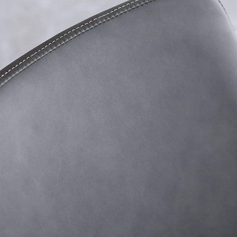 Contemporary Style Leather Dining Chairs Kitchen Solid Back Arm Chairs Clearhalo ' kitchen&dining_furn' 'Dining Chairs' 'Dining Tables & Seating' 'dining_chair' 'furn' 'furn_dining_chair' 'Furniture' 'furniture_dining_chair' 'Kitchen & Dining Furniture' 'kitchen' 4381986