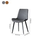 Contemporary Style Leather Dining Chairs Kitchen Solid Back Arm Chairs Clearhalo ' kitchen&dining_furn' 'Dining Chairs' 'Dining Tables & Seating' 'dining_chair' 'furn' 'furn_dining_chair' 'Furniture' 'furniture_dining_chair' 'Kitchen & Dining Furniture' 'kitchen' 4381991