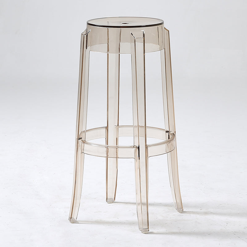 Contemporary Stackable Counter Stools Armless Indoor Bar Stool Amber 1 Piece Bar Stool(30"H) Clearhalo 'Bar Furniture' 'Bar Stools' 'bar_stools' 'furn' 'furn_bar_stools' 'furniture_bar_stools' 'Kitchen & Dining Furniture' 'kitchen&dining_furn' 'kitchen' 'kitchen_furn' Furniture' 4382006