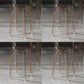 Contemporary Stackable Counter Stools Armless Indoor Bar Stool Amber 4 Piece Set Short Stool(18"H) Clearhalo 'Bar Furniture' 'Bar Stools' 'bar_stools' 'furn' 'furn_bar_stools' 'furniture_bar_stools' 'Kitchen & Dining Furniture' 'kitchen&dining_furn' 'kitchen' 'kitchen_furn' Furniture' 4382016