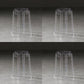 Contemporary Stackable Counter Stools Armless Indoor Bar Stool Clear 4 Piece Set Short Stool(18"H) Clearhalo 'Bar Furniture' 'Bar Stools' 'bar_stools' 'furn' 'furn_bar_stools' 'furniture_bar_stools' 'Kitchen & Dining Furniture' 'kitchen&dining_furn' 'kitchen' 'kitchen_furn' Furniture' 4382021