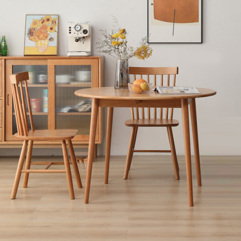 1/2/3/4 Pcs Wood Modern Dining Room Set with Round Table Dinette Set Clearhalo 'Dining Room Sets' 'Dining Tables & Seating' 'dining_room_set' 'furn' 'furn_dining_room_set' 'Furniture' 'furniture_dining_room_set' 'Kitchen & Dining Furniture' 'kitchen&dining_furn' 'kitchen' 4384736