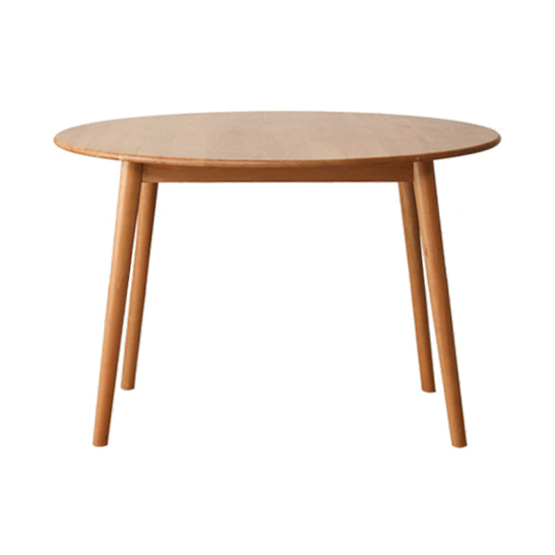 1/2/3/4 Pcs Wood Modern Dining Room Set with Round Table Dinette Set Natural 47"L x 47"W Clearhalo 'Dining Room Sets' 'Dining Tables & Seating' 'dining_room_set' 'furn' 'furn_dining_room_set' 'Furniture' 'furniture_dining_room_set' 'Kitchen & Dining Furniture' 'kitchen&dining_furn' 'kitchen' 4384741