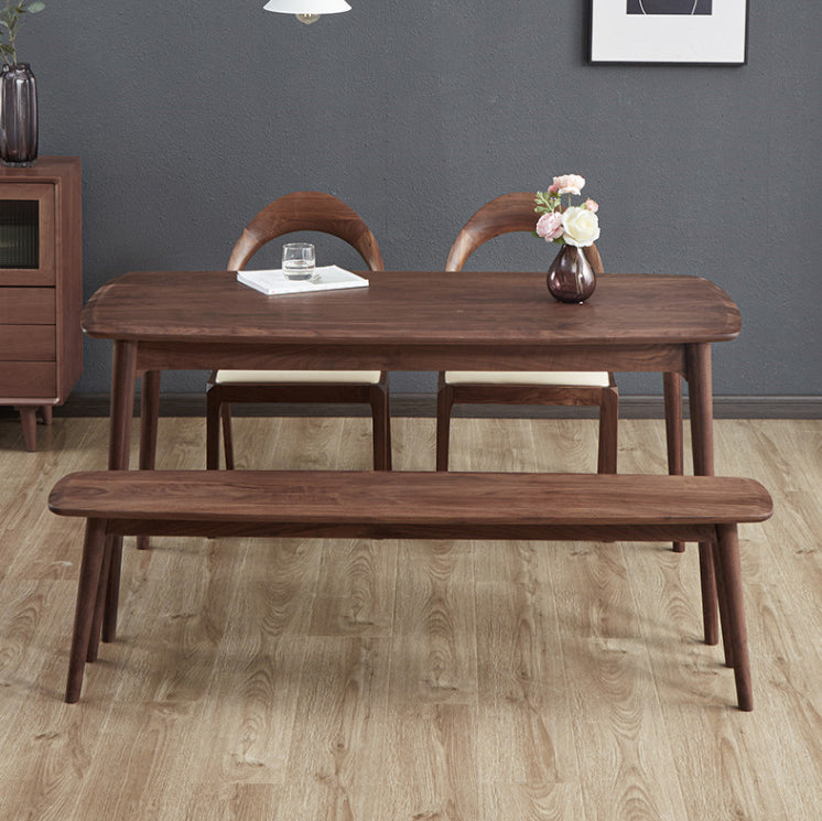 Modern 1/2/4/5/6 Pieces Dining Set Solid Wood Dining Furniture Set /Separate Items 4 Pieces: Table, 2 Chairs, 1 Bench Clearhalo 'Dining Room Sets' 'Dining Tables & Seating' 'dining_room_set' 'furn' 'furn_dining_room_set' 'Furniture' 'furniture_dining_room_set' 'Kitchen & Dining Furniture' 'kitchen&dining_furn' 'kitchen' 4390822