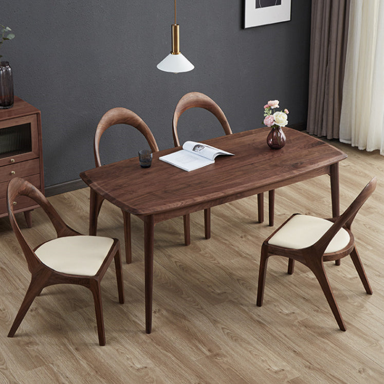 Modern 1/2/4/5/6 Pieces Dining Set Solid Wood Dining Furniture Set /Separate Items 5 Pieces: Table, 4 Chairs Clearhalo 'Dining Room Sets' 'Dining Tables & Seating' 'dining_room_set' 'furn' 'furn_dining_room_set' 'Furniture' 'furniture_dining_room_set' 'Kitchen & Dining Furniture' 'kitchen&dining_furn' 'kitchen' 4390825
