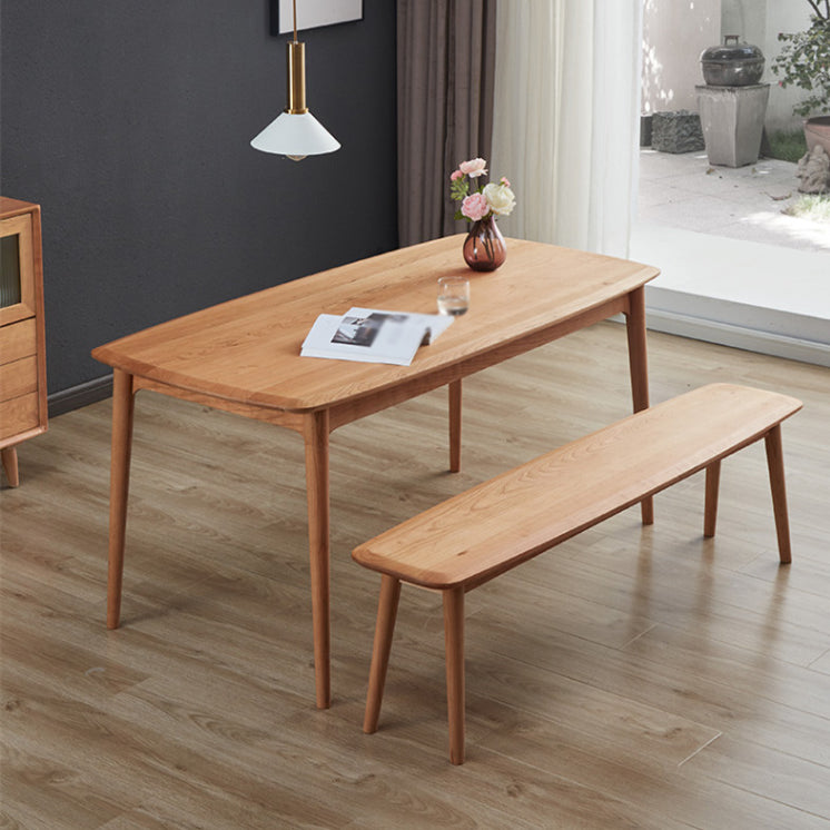 Modern 1/2/4/5/6 Pieces Dining Set Solid Wood Dining Furniture Set /Separate Items 2 Pieces: Table, 1 Bench Clearhalo 'Dining Room Sets' 'Dining Tables & Seating' 'dining_room_set' 'furn' 'furn_dining_room_set' 'Furniture' 'furniture_dining_room_set' 'Kitchen & Dining Furniture' 'kitchen&dining_furn' 'kitchen' 4390826