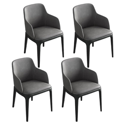 Modern 1/4/5/7 Pieces Dining Set Sintered Stone Round Dining Furniture Set /Separate Items 4 Black Chairs Clearhalo 'Dining Room Sets' 'Dining Tables & Seating' 'dining_room_set' 'furn' 'furn_dining_room_set' 'Furniture' 'furniture_dining_room_set' 'Kitchen & Dining Furniture' 'kitchen&dining_furn' 'kitchen' 4390852